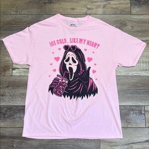 NWOT Scream Ghostface Halloween Iced Coffee T Shirt Large